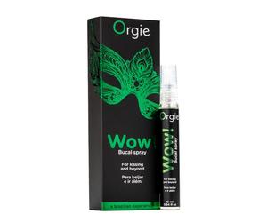 Wow! Spray Bucal Refrescante para Sexo Oral y Besos Ardientes | Efecto Hielo con Mentol y Eucalipto | Aroma a Menta y Fresa (Menta)