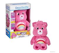 WOW! STUFF Care Bear Cheer Palm Puppetronic, cuenta con peluche interactivo, peluche parlante con sonidos y acciones, sensor táctil de cabeza, ojos móviles, boca y cabeza, a partir de 6 años