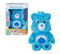 WOW! STUFF Care Bear Grumpy Palm Puppetronic, cuenta con peluche suave interactivo, peluche parlante con sonidos y acciones, sensor táctil de cabeza, ojos móviles, boca y cabeza, a partir de 6 años