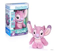 Wow! Stuff Disney Angel Palm Puppetronic | Más de 40 sonidos y acciones | Cabeza y boca en movimiento | Reacciones con sensor táctil | Habla con Stitch Palm Puppetronic | para fanáticos a partir de 6