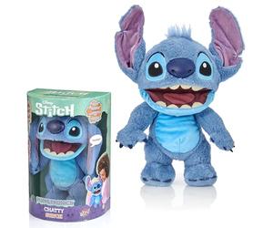 Wow! Stuff Disney Chatty Stitch Deluxe Puppetronic, muñeca animatrónica interactiva con más de 50 Sonidos, Habla y se Mueve, tamaño Aprox. 30 cm, para niños y Adultos