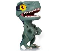 WOW! STUFF Jurassic World Trigger Chomper - Velociraptor Blue | Juguete de dinosaurio rugiente | Mercancía oficial del campamento Cretácico, Reino caído y Parque Jurásico y regalos para niños y niñas