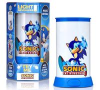 WOW! STUFF Light Revealers Sonic The Hedgehog - Lámpara de escena de 360° con apagado automático - Alimentada por USB o batería - Decoración portátil para dormitorio de niños - Juguete oficial de