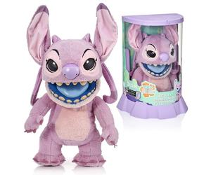 Wow! Stuff: RealFX Disney Lilo & Stitch Angel Puppet - Peluche animatrónico de 18 Pulgadas, más de 100 Combinaciones de acción y Sonido, Apariencia, sensación, Sonidos realistas. A Partir de 6 años