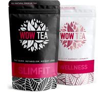 WOW TEA - Paquete de 2 Tés | Infusiones Dietéticas Para Desintoxicación Y Quema Grasa | Té Adelgazante y Purificador | Té Verde, Yerba Mate | 100% Natural | 300 Gr, Made In EU