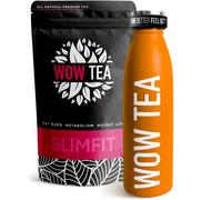 WOW TEA - Té Adelgazante De Hierbas Para Controlar El Peso | Té Detox | Té Ayurvédico + Botella Termica Con Infuser - 150 Gr + 500 ml | 100% Natural