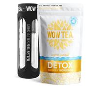 WOW TEA: Té desintoxicante de verano y botella de té con colador negro