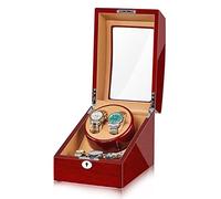 WOWCSXWC Automatic Watch Winder for 2+3 Watch Storage Display Box for Men's and Women's Watches Luxury Wooden Watch Rotator Case with Quiet Motor Watch Box Organizer (Color : B)