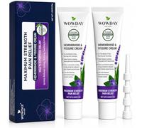 WowDay Pomada para fisuras en crema para hemorroides: tratamiento de hemorroides y crema para hemorroides de acción rápida para aliviar el dolor, la hinchazón, la incomodidad y la picazón