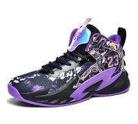 WOWEI Zapatillas de Baloncesto para Hombre Antideslizantes Zapatos de Baloncesto Aire Libre Deportivas Calzado de Baloncesto Hombre Masculino Zapatillas Gimnasio (SCE-K11, 42EU)