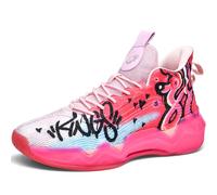 WOWEI Zapatillas de Baloncesto para Hombre Antideslizantes Zapatos de Baloncesto Aire Libre Deportivas Calzado de Baloncesto Hombre Masculino Zapatillas Gimnasio (SCE-K23, 39EU)