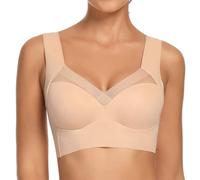 WOWENY Sujetador cómodo para Mujer, sin Aros, con Encaje, Suave, Push up, Espalda Lisa, Transpirable y Ligero, clásico, Estilo Bustier, Tacto Moderno