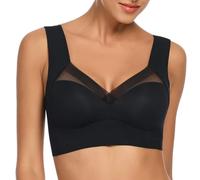 WOWENY Sujetador cómodo para Mujer, sin Aros, con Encaje, Suave, Push up, Espalda Lisa, Transpirable y Ligero, clásico, Estilo Bustier, Tacto Moderno