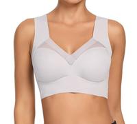 WOWENY Sujetador cómodo para Mujer, sin Aros, con Encaje, Suave, Push up, Espalda Lisa, Transpirable y Ligero, clásico, Estilo Bustier, Tacto Moderno