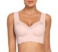 WOWENY Sujetador cómodo para Mujer, sin Aros, con Encaje, Suave, Push up, Espalda Lisa, Transpirable y Ligero, clásico, Estilo Bustier, Tacto Moderno