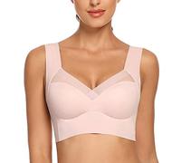 WOWENY Sujetador de Camiseta de Copa Completa para Mujer, Sujetadores cómodos sin aro, Sujetador de sensación Cero para Mujer