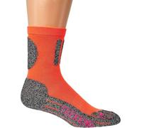 WOWERAT Calcetines deportivos funcionales de colores neón para adolescentes, mujeres y hombres, 2 pares, naranja, 42-47
