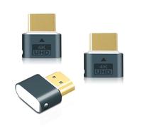 Wowfast 3 unidades HDMI Dummy Plug, HDMI Dongle Virtual Monitor Display Emulator 4K @60Hz para Windows Mac OSX Linux (con luz indicadora)