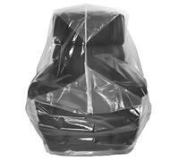 Wowfit Funda de Muebles a Prueba de Polvo, Bolsa de mudanza para sillas, tumbonas, Cajas, plástico Transparente, sin Olor, 0,1 mm de Grosor, 86 x 107 x 107 x 157,5/104 cm (Cinta Adhesiva no incluida)