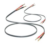 WOWLED Cable de altavoz OFC bidireccional con conectores banana, paquete de 2 cables de cobre de alta fidelidad de 12 AWG, 4 m, soldadura en frío, sin oxígeno, con conectores banana chapados para