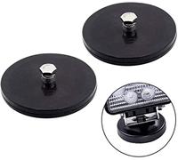 WOWLED - Soporte magnético para Barra de luz (2 Unidades, Base magnética), Soporte de Montaje magnético Potente con Almohadilla de Goma para lámpara de conducción Todoterreno, Barra de luz LED
