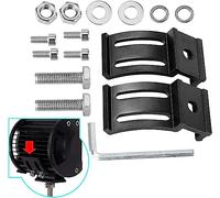 WOWLED Soportes de montaje para barras de luces de trabajo LED, paquete de 2 Soportes de montaje Deslizamiento ajustables universales para barra de luces de trabajo Offroad Lámpara 4 x 4 ATV UTE 4WD