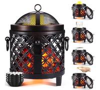 Wowlela Lámpara de Fragancia eléctrica, Quemador eléctrico 4 en 1 para Cera aromática, Vela y Aceite aromático, Calentador de Cera eléctrico para Regalos y Decoraciones de Oficina doméstica