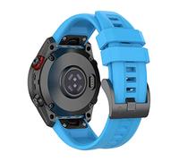 Wownadu 26mm Correa Compatible para Garmin Fenix Feinx 7x / 6x / 5x / 5X Plus / 6X Pro / 3/3 HR, Instinct 2X Pulseras, Correas Silicona Recambio Inteligente Ajustable Azul