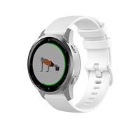 Wownadu Correa Quick Release 18mm Compatible para Garmin Vivoactive 4S, Vivomove 3S, Venu 3S/2S, Forerunner 255S/265S, Pulsera Recambio Silicona para Huawei GT 4/5 41MM Blanco