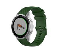 Wownadu Correa Quick Release 18mm Compatible para Garmin Vivoactive 4S, Vivomove 3S, Venu 3S/2S, Forerunner 255S/265S, Pulsera Recambio Silicona para Huawei GT 4/5 41MM Verde