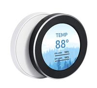 WOWNOVA Monitor de temperatura de computadora AIO de 2.1 pulgadas - Pantalla LCD de enfriador de CPU - Kit de actualización para sistemas de refrigeración por agua - Panel de sensor de PC - Compatible