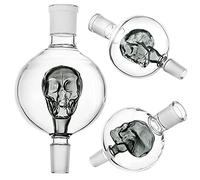 WowoHK Shisha atrapasueños diamante transparente 18/8 filo preenfriador de cristal grueso, accesorio universal Hookah para la mayoría de pipas de agua, fácil de limpiar (estilo C)