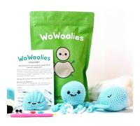 WoWoolies Kit Amigurumi Animales Marinos - Kit Crochet Completo con Instrucciones Paso a Paso | Incluye Ballena, Medusa y Almeja | Kit DIY de Ganchillo