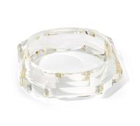 WOWORAMA Pulseras de acrílico de resina gruesa transparente para mujer, pulseras de resina transparente grandes, pulseras acrílicas gruesas e irregulares de acetato, talla única, Acrílico, No es una