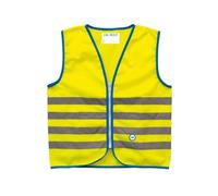 Wowow Fun - Chaleco de Seguridad Infantil, Color Amarillo Fluorescente, tamaño Taille S (5-7 ANS)