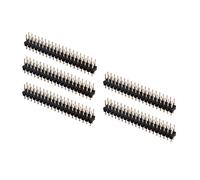 WOWOWO 5 Piezas Separable 0.1 "2x20 Pines Tira Doble Cabezal Macho para Raspberry Pi Zero GPIO