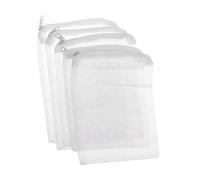 WOWOWO 5 unids/Set Bolsa de Filtro de Acuario Bolsa de Malla para pecera con Cremallera Estanque de Red para Bio Ball Almacenamiento de Aislamiento de Carbono Activo 5 tamaños