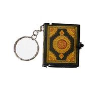 WOWOWO Mini Ark Quran Book Real Paper Can Read Arabic The Koran Keychain