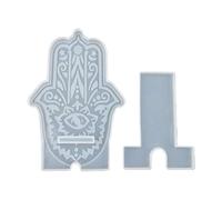 WOWOWO Molde de Resina epoxi de Cristal DIY Soporte para teléfono móvil Soporte para teléfono móvil Molde de Silicona