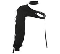 WOWOWO Mujeres de un hombro reflectante Top Corto gargantilla hebilla irregular camiseta encogimiento de hombros