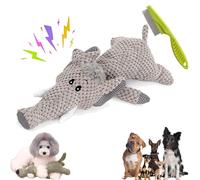 Wowpetsmart - Animales masticables invencibles, Wowpetsmart para masticadores pesados, juguete calmante de elefante para perros pequeños, juguetes masticables para perros para aliviar la ansiedad de