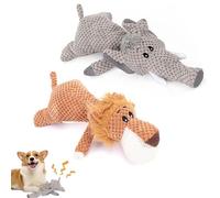 Wowpetsmart Invincible Chewanimals,Wowpetsmart Dog Toy,Chewanimal Dog Toy,Wowpetsmart for Heavy Chewers,Chewanimal - Wowpetsmart Resistant Squeaky Dog Chew Toys,Wowpetsmart Chew Animals (2pcs-3)
