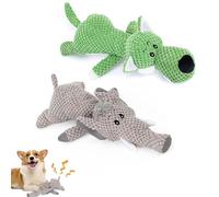 Wowpetsmart Invincible Chewanimals,Wowpetsmart Dog Toy,Chewanimal Dog Toy,Wowpetsmart for Heavy Chewers,Chewanimal - Wowpetsmart Resistant Squeaky Dog Chew Toys,Wowpetsmart Chew Animals (2pcs-1)