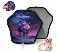 WowPrint African Rhino - Guante de depilación de mascotas para gatos y perros, reutilizables, electrostáticos, herramienta de cepillo para sofá, ropa, alfombra, muebles, asiento de coche, 1 paquete