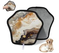 WowPrint Art Abstract - Guante de depilación de mascotas con estampado abstracto de mármol para gatos, perros, reutilizables, electrostáticos, herramienta de cepillo para sofá, ropa, alfombra, muebles