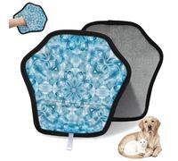WowPrint Art Mandalas - Guante de depilación de mascotas para gatos y perros, reutilizables, electrostáticos, herramienta de cepillo para sofá, ropa, alfombra, muebles, asiento de coche, 1 paquete