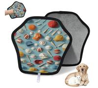 WowPrint Ball Sports - Guante de depilación de mascotas para gatos y perros, reutilizables, electrostáticos, herramienta de cepillo para sofá, ropa, alfombra, muebles, asiento de coche, 1 paquete
