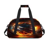 WowPrint Bolsa de lona deportiva de baloncesto para niñas y niños, bolsa de viaje de fin de semana de 24 litros, bolsa de deporte para gimnasio, práctica, color, 24 L, Organizador de bolsas