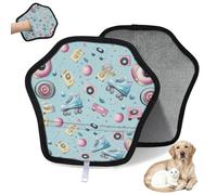 WowPrint Cinta de casete para patines, guantes de depilación de mascotas para gatos, perros, reutilizables, electrostáticos, guantes de pelo de mascotas, herramienta de cepillo para sofá, ropa