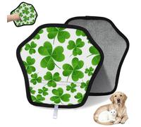 WowPrint Clover Leaves - Guante de depilación de mascotas para gatos y perros, reutilizable, electrostático, herramienta de cepillo para sofá, ropa, alfombra, muebles, asiento de coche, 1 paquete